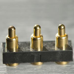 Conector pogo pin de 3 pinos tipo base simples KLS1-3PGC01